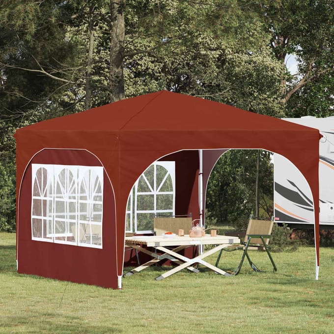 vidaXL - Pop-up - Feesttent - 290 - x - 290 - x - 245 - cm - Terracotta
