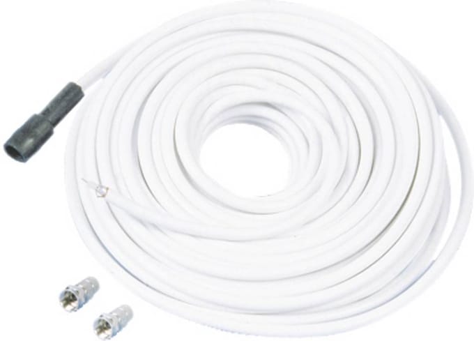 Telestar Antenne, Satelliet Aansluitkabel [1x F-stekker - 1x F-stekker] 5 m Wit