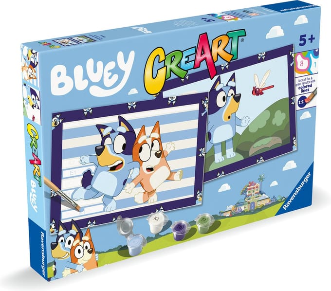 Ravensburger - CreArt Serie Junior Bluey - Schilderen op Nummer voor Kinderen