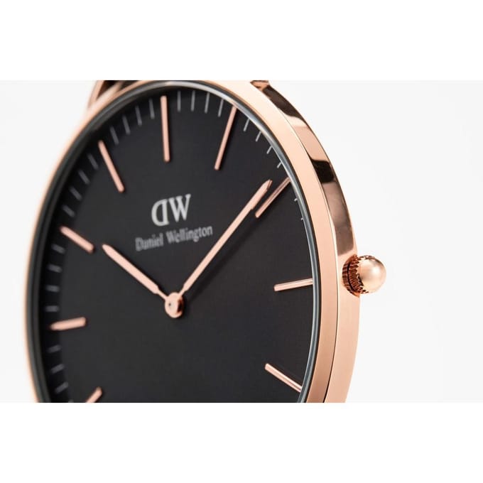 Daniel Wellington DW Watch Classic Roselyn Black Rose Gold 40mm