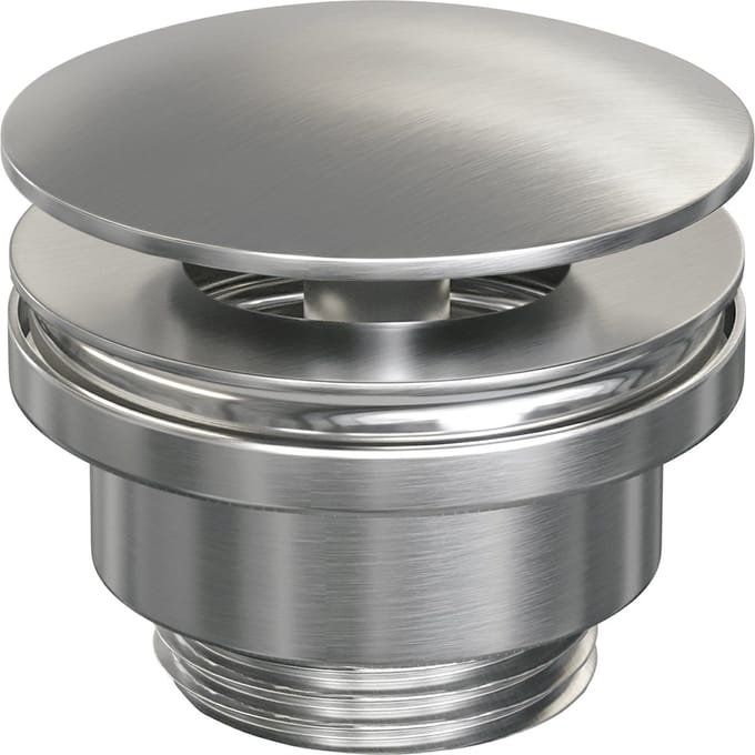 Brauer Brushed Edition Wastafelplug - always open - PVD - geborsteld RVS