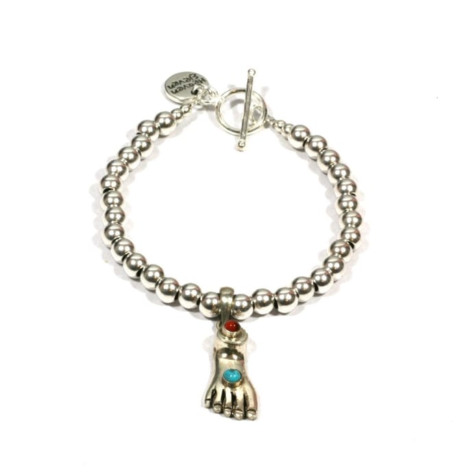 Heaven Eleven - edelstaal met 925 zilver buddha voetje