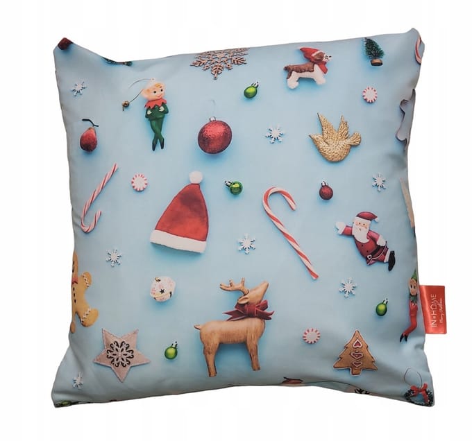 Kerst Kussenhoes 40x40cm - Winterse Sfeer