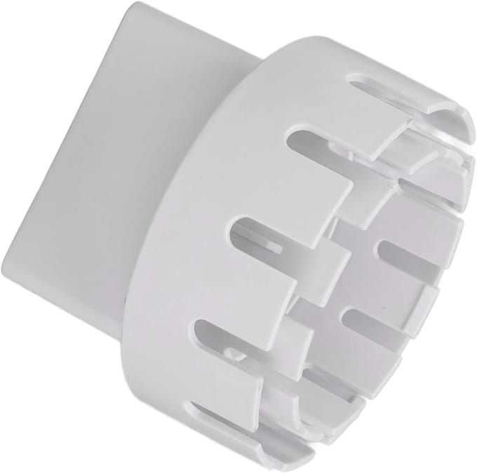 Gootafvoer Adapter - Regengoot Verloopstuk - Regenwater Afvoeren - Standaard Connector - Universeel - Wit
