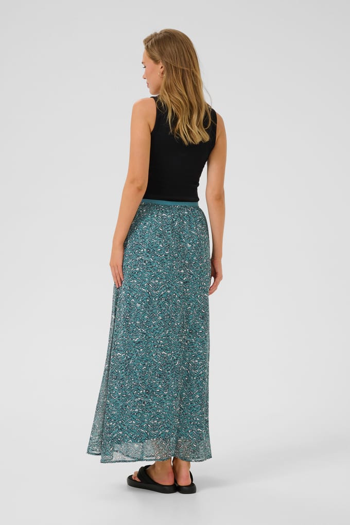 Rok A-shape Teal/Black/White Graphic multicolour