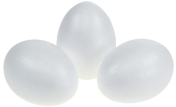 Piepschuim eieren 10cm 10st