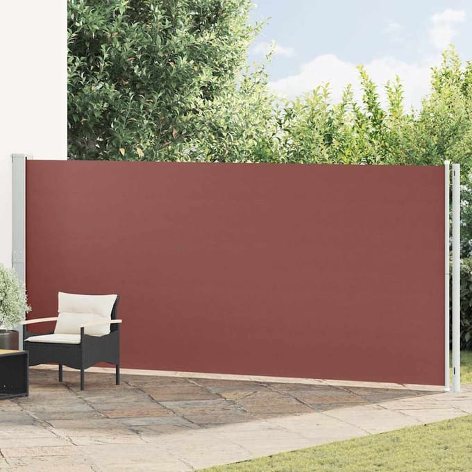 vidaXL - Tuinscherm - uittrekbaar - 180x600 - cm - bruin