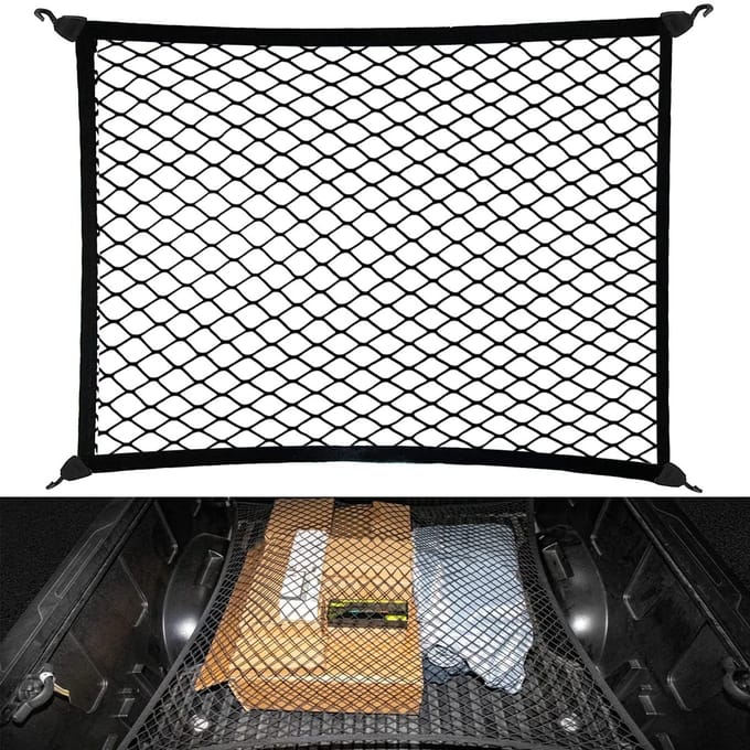 Car Boot Net Luggage Storage 80 x 60 cm, Black, AUTF401-60X80CM
