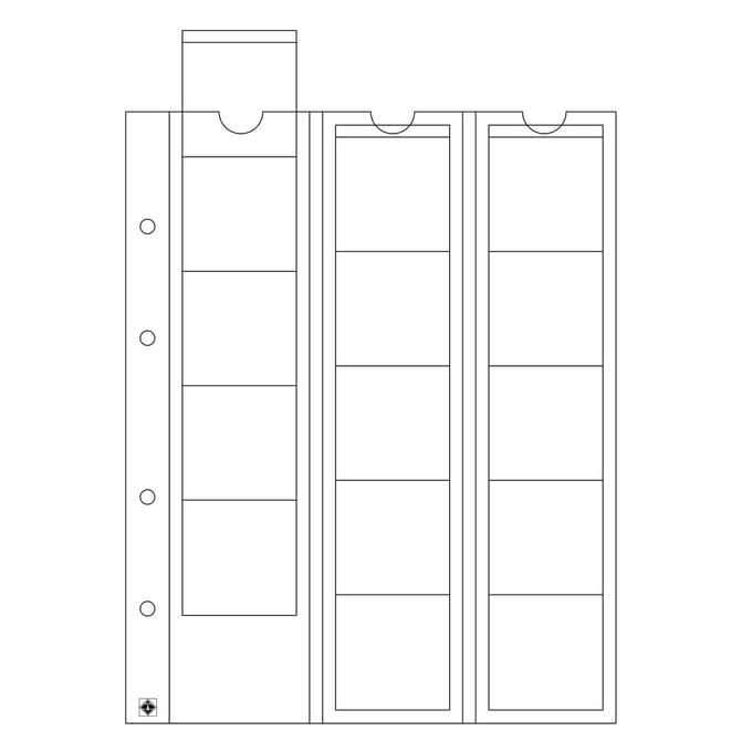 Leuchtturm Optima 42 muntbladen - 5 stuks