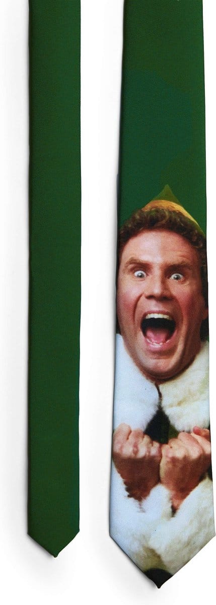 OppoSuits Elf™ Kerst Stropdas - Buddy The Elf Das - Polyester - Heren Stropdas - Kerst - Groen