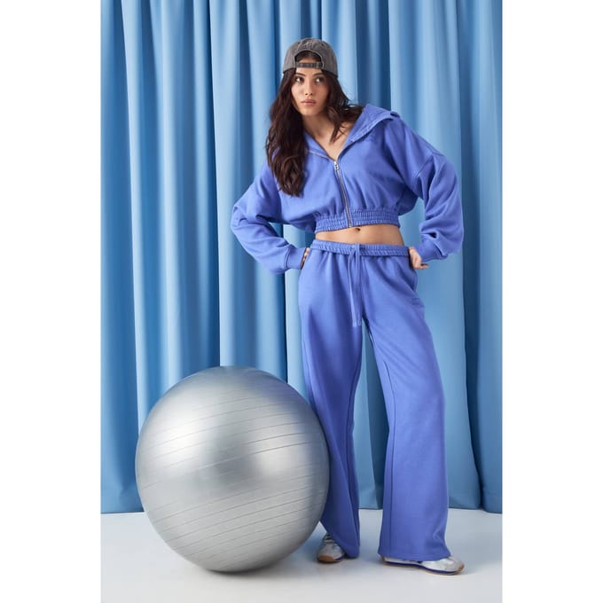 Dames DSGN Studio Sport Rechte Pijp Jogger | Cornflower | Maat: XL