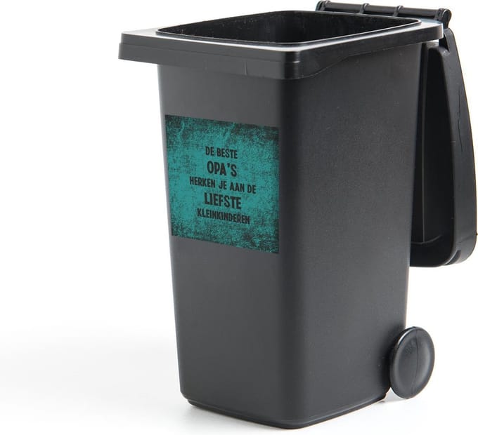 Container sticker Quotes - De beste opa's - Opa - Spreuken - 40x40 cm - Kliko sticker