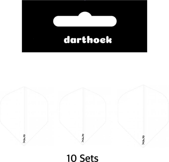 Darthoek| Flights | R4X | Wit | 10 Sets | (30 stuks) |