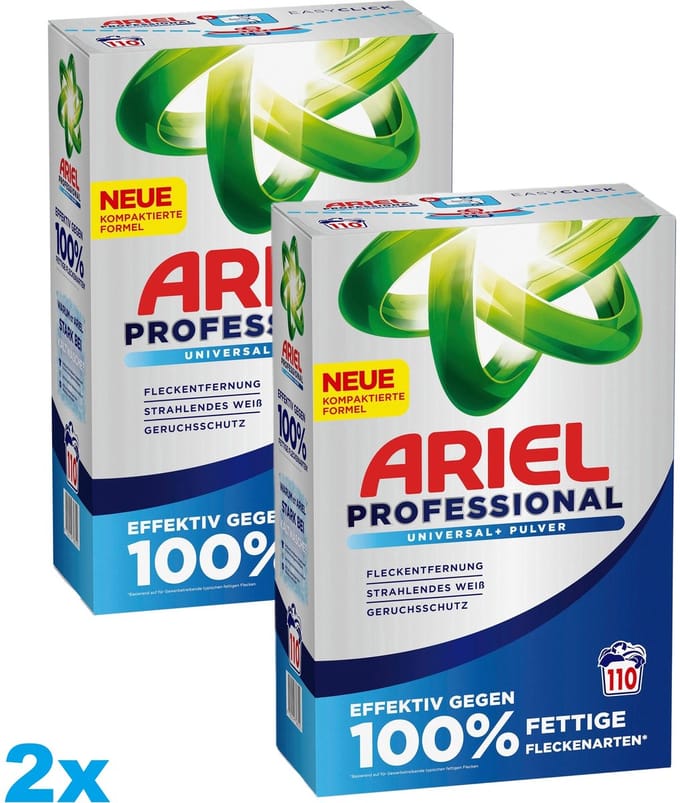 Ariel Professional Universal+ Waspoeder – 2x6,05 kg – 220 Wasbeurten