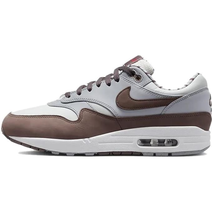 Nike Air Max 1 Premium Shima Shima 2023 Unisex Sneakers Bruin Summit-White Plum-Eclipse FB8916-100 40 gray