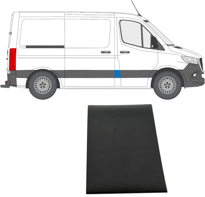 Sierlijst voor stijl voor Mercedes Sprinter 2018- / Rechts