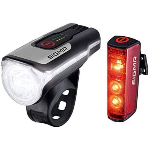 Sigma Aura 80 USB + Blaze USB achterlicht met remlicht functie - Fietsverlichtingsset - 80 lux