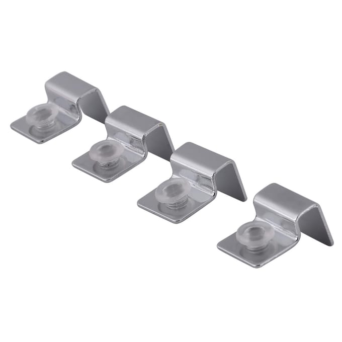 4 STUKS/Set Roestvrij Staal Aquarium Vissenkom Glas Deksel Clip Steun Houder(6 mm) gray