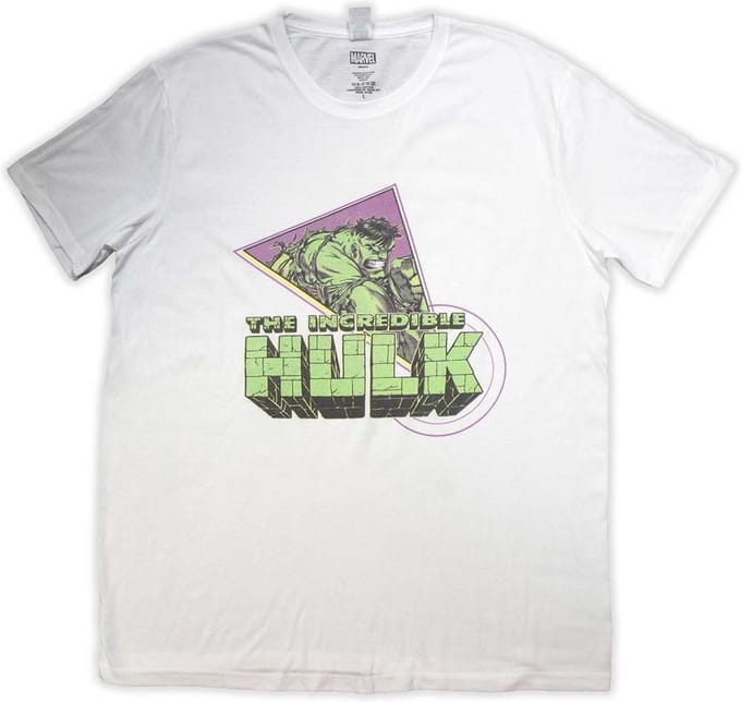 Marvel The Hulk - Hulk Triangle Heren T-shirt - M - Wit