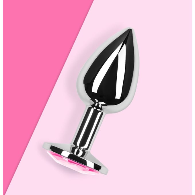 Anale plug met kristal, 7 cm