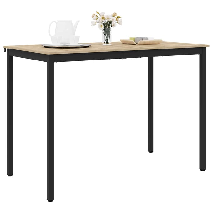 vidaXL - Staande - Bartafel - Bewerkt - hout - Rechthoekig