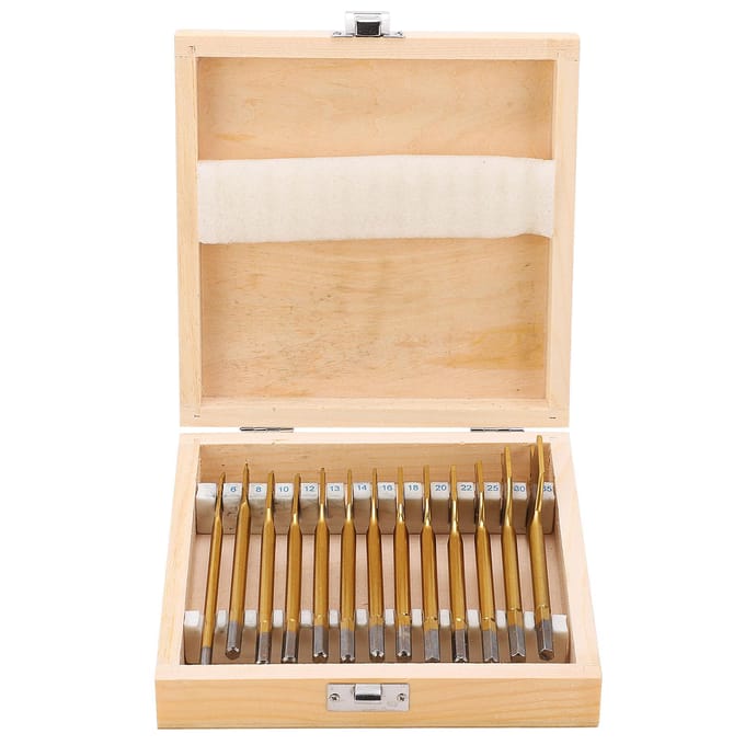 13-delige 14 inch zeskantige schacht koolstofstaal platte boorset voor elektrische handboormachine