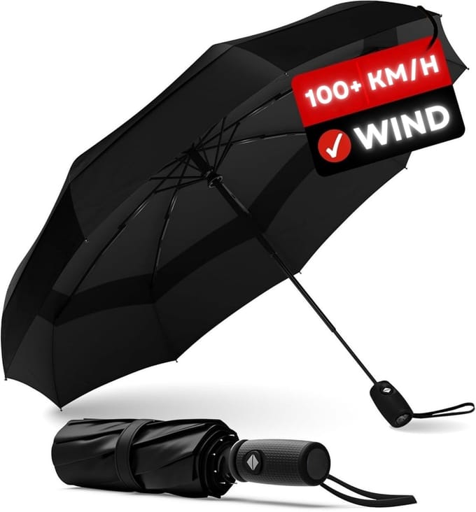 RAMBUX® - Stormparaplu - Windbestendig - Automatisch Opvouwbaar - Zwart