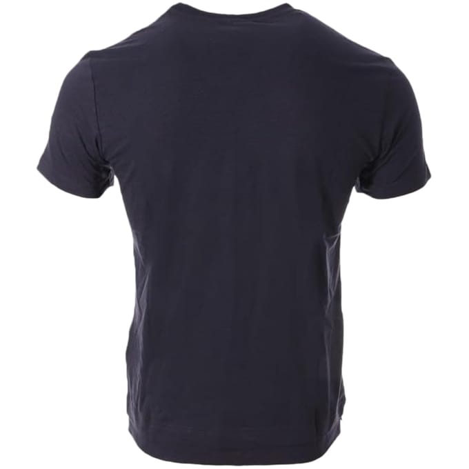 Diesel Tonal Logo V-Hals Marineblauwe T-Shirt