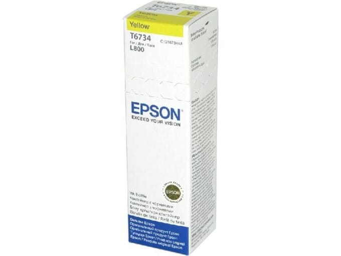 Epson T6734 inktcartridge geel (origineel)