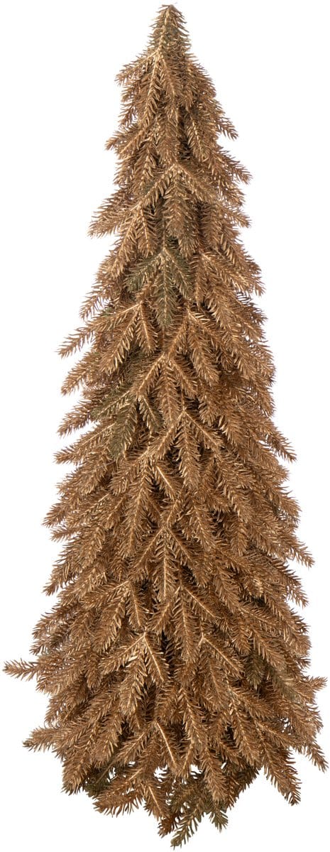 J-Line kerstboom - kunststof - goud - medium
