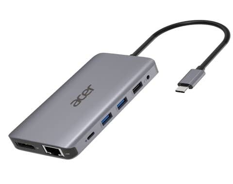 Acer 12-In-1 Type-C AV / multimedia paneel - Docking station - USB-C - 2 x HDMI DP - GigE
