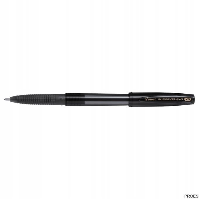 Pilot Super Grip G Balpen Zwart, Ergonomisch, Vloeiend Schrijven
