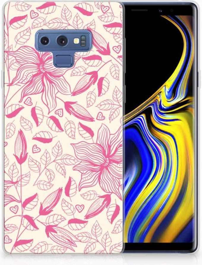 Samsung Galaxy Note 9 TPU Case Pink Flowers