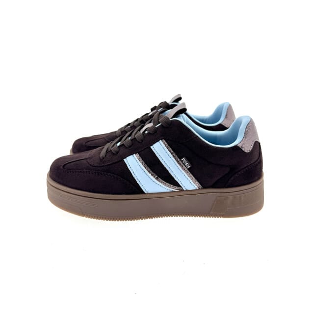 POSH by Poelman LILLY Dames Sneakers - Middel bruin