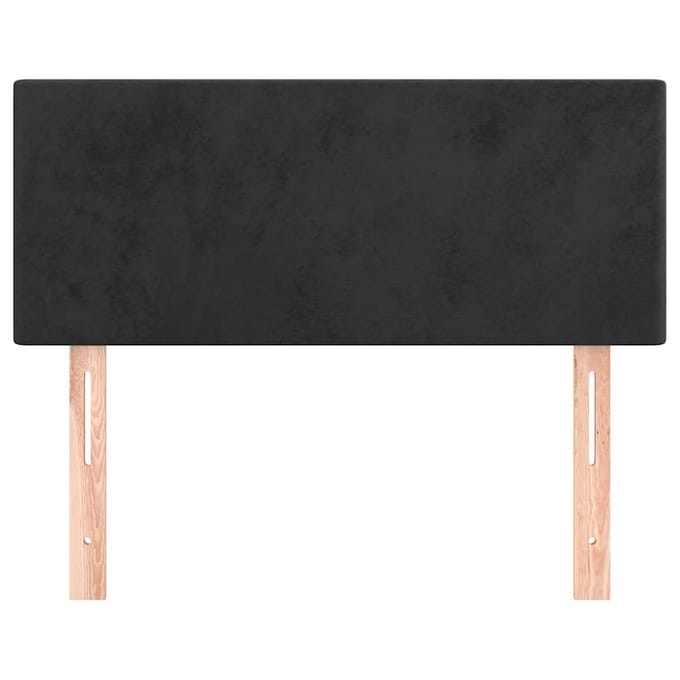 vidaXL - Hoofdbord - 90x5x78/88 - cm - fluweel - zwart