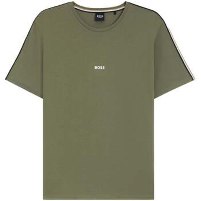 T-shirt Korte Mouw BOSS Lightweight Unique T-Shirt Green