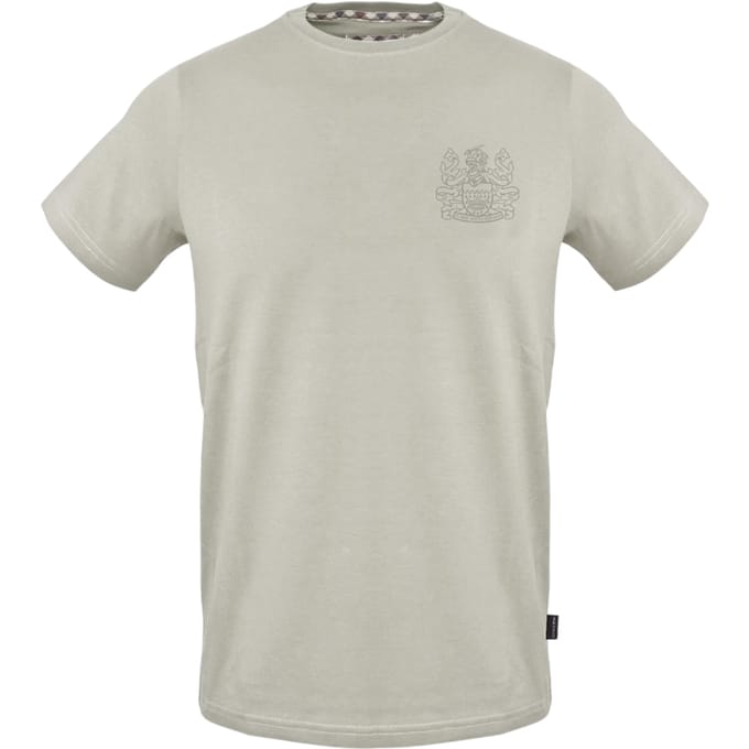 Aquascutum Heren Crest Regular T-Shirt (Grijs)