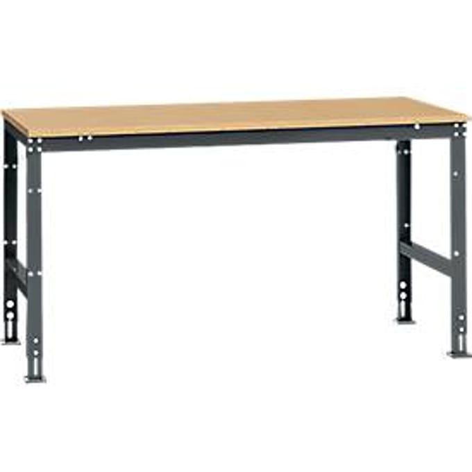 Manuflex AU4095.7016 Werk achtergrond tafel universele standaard met multiplex plaat, bxdxh = 1750 x 1000 x 760-870 mm Antraciet