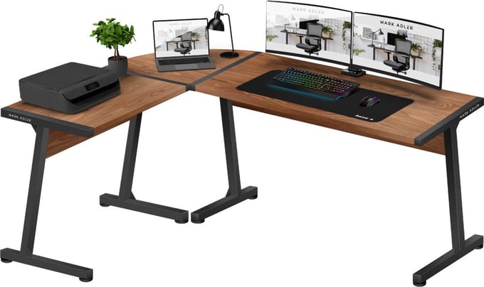 Bureau Mark Adler Bureau Leader 5.5 WN design en L noir