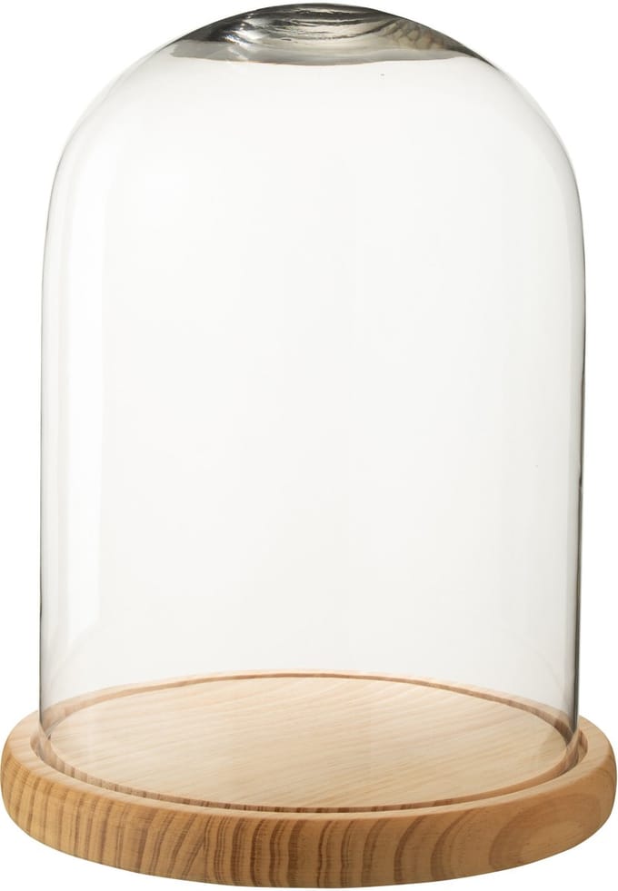 J-Line Decoratieve stolp - glas - naturel - large