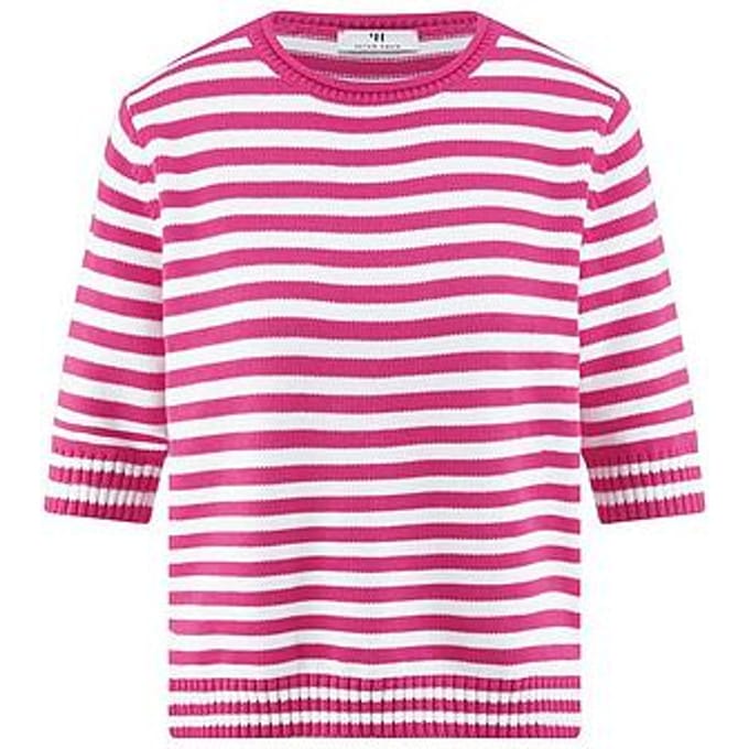 Trui ronde hals Van Peter Hahn pink