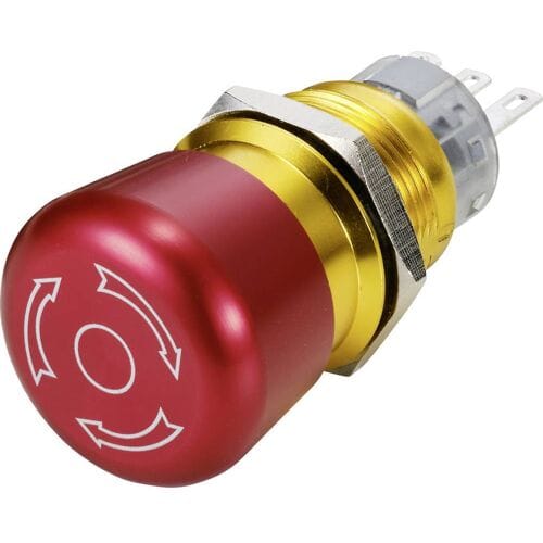 TRU COMPONENTS Noodstopschakelaar 3 A 1x NC IP65 1 stuk(s)