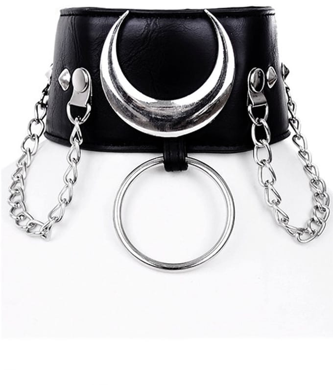 Restyle - Iron moon Choker - Zwart