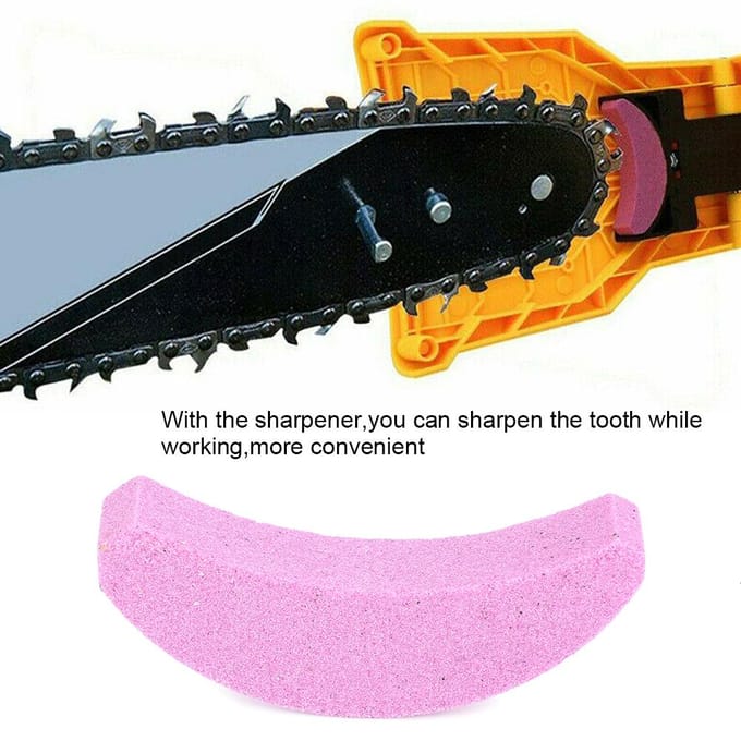 Affûteur de dents de tronçonneuse pour le travail du bois Meulage rapide Pierre à affûter pour tronçonneuse pink