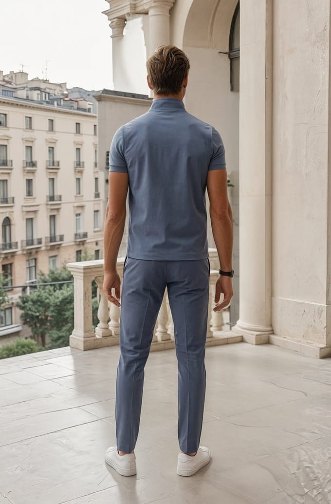MI PIACE - Travel Men Gilet Reversible 202061 Cloud Blue / Kit - Maat : M