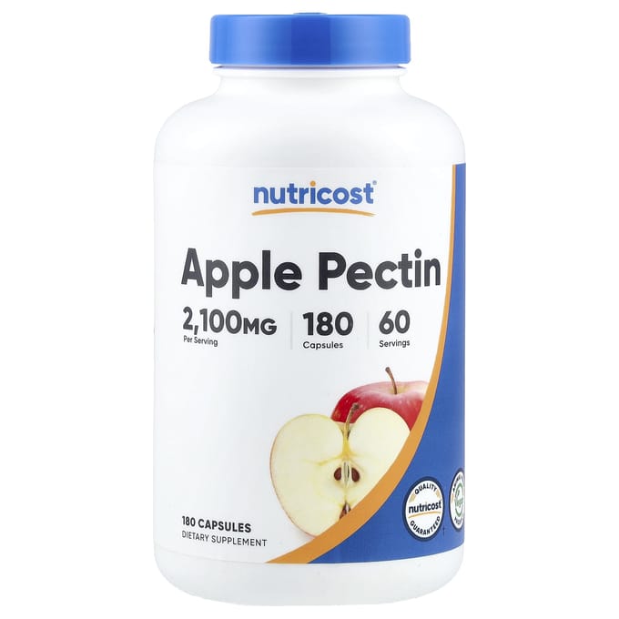 Nutricost, Pectine de Pomme, 180 Gélules (700 mg par capsule)