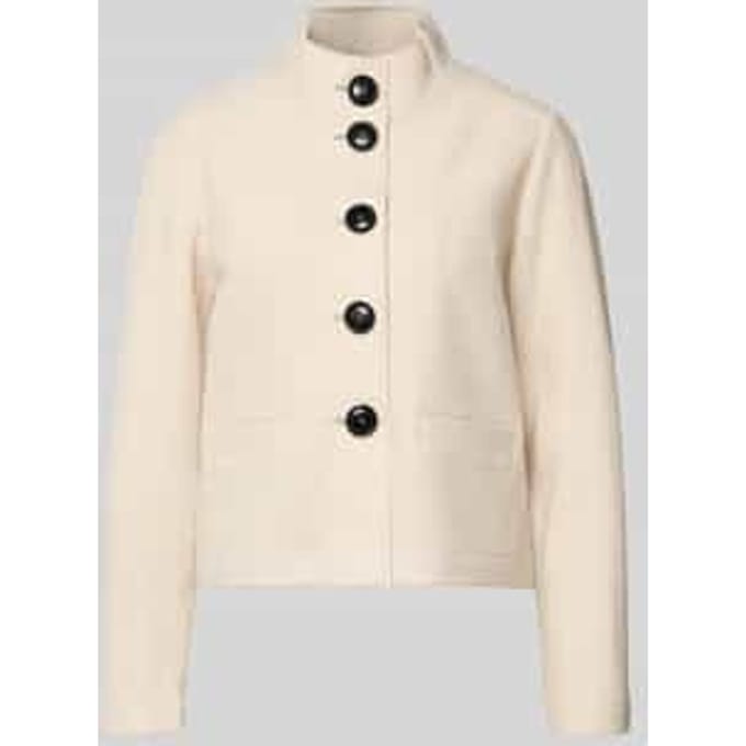 Regular fit blazer van Mix van viscose en wol