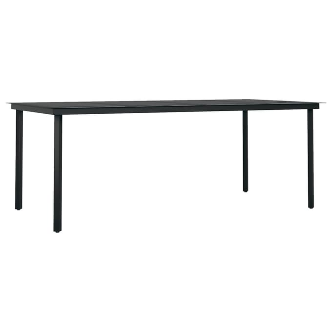 vidaXL - 7-delige - Tuinset - zwart
