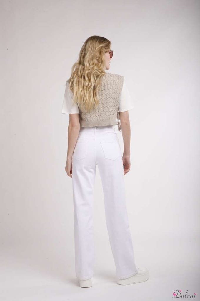 Broek Toxik3 hoge taille straight wide jeans L21061