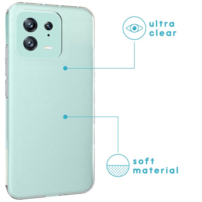 imoshion Hoesje - Geschikt voor Xiaomi 13 - Softcase Backcover smartphone - Transparant